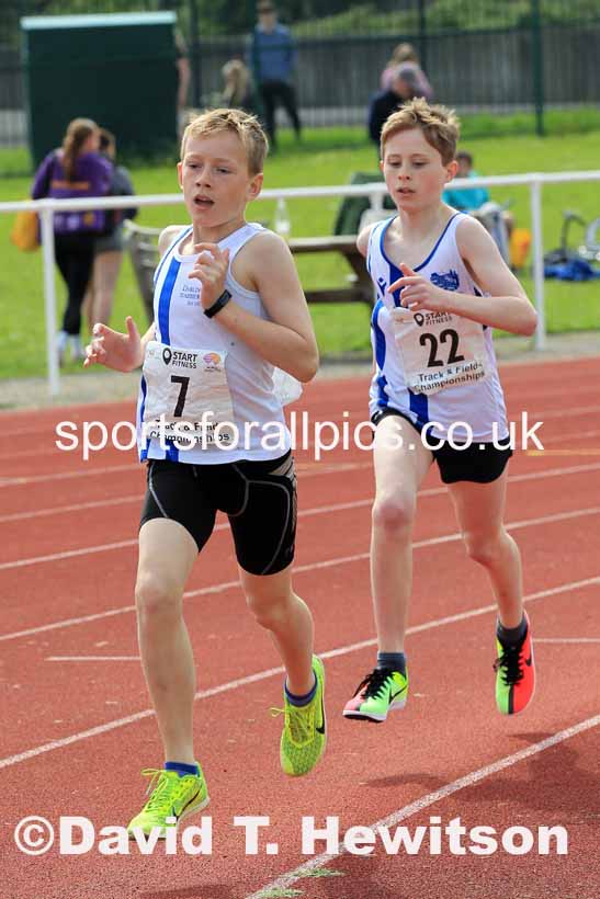 Boys Under-13s 800 metres, 2023 North Eastern Track and Field Champs., Middlesbrough Sports Village, Middlesbrough. Photo: David T. Hewitson/Sports for All Pics